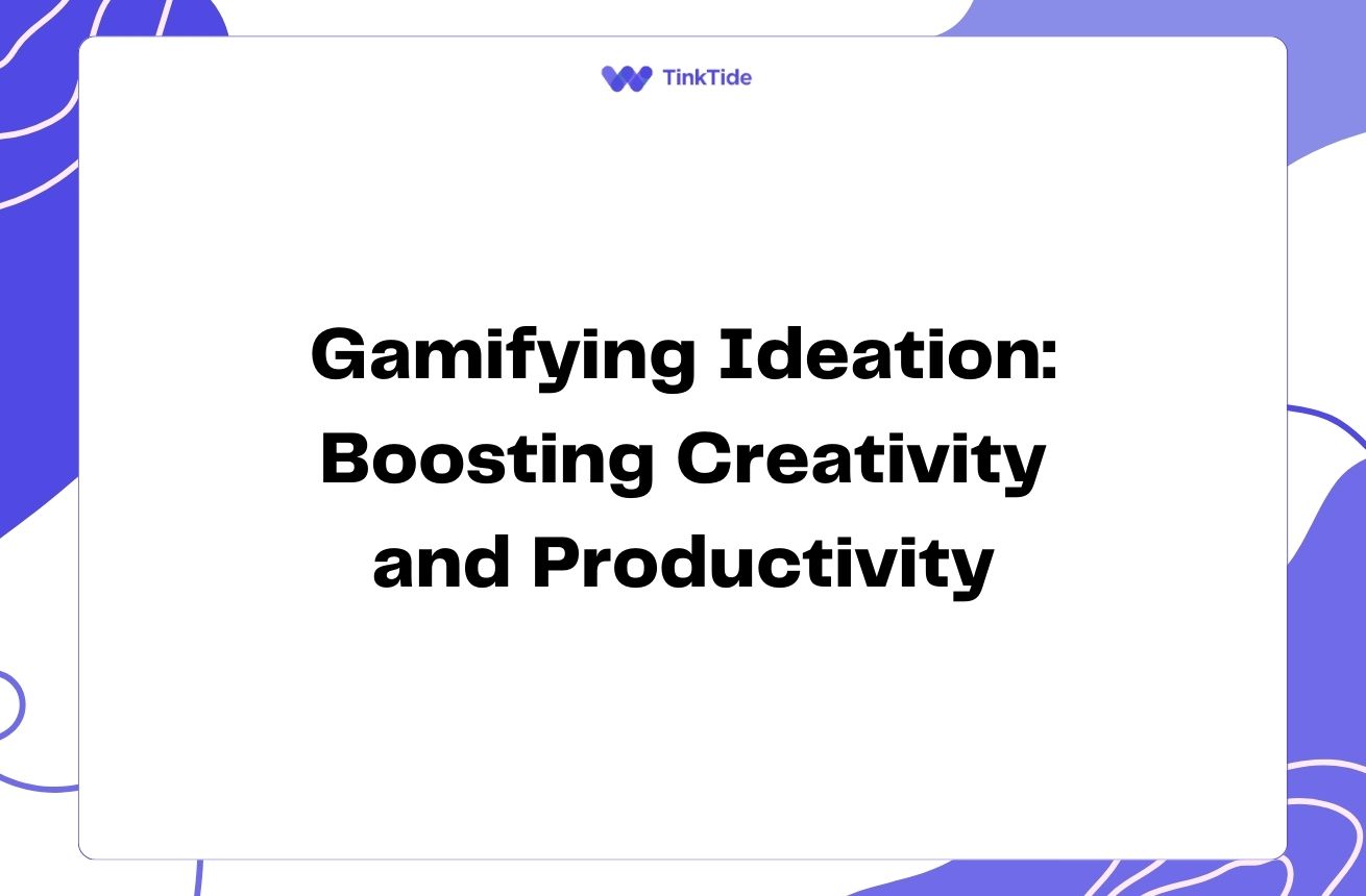 Gamifying Ideation: Boosting Creativity and Productivity