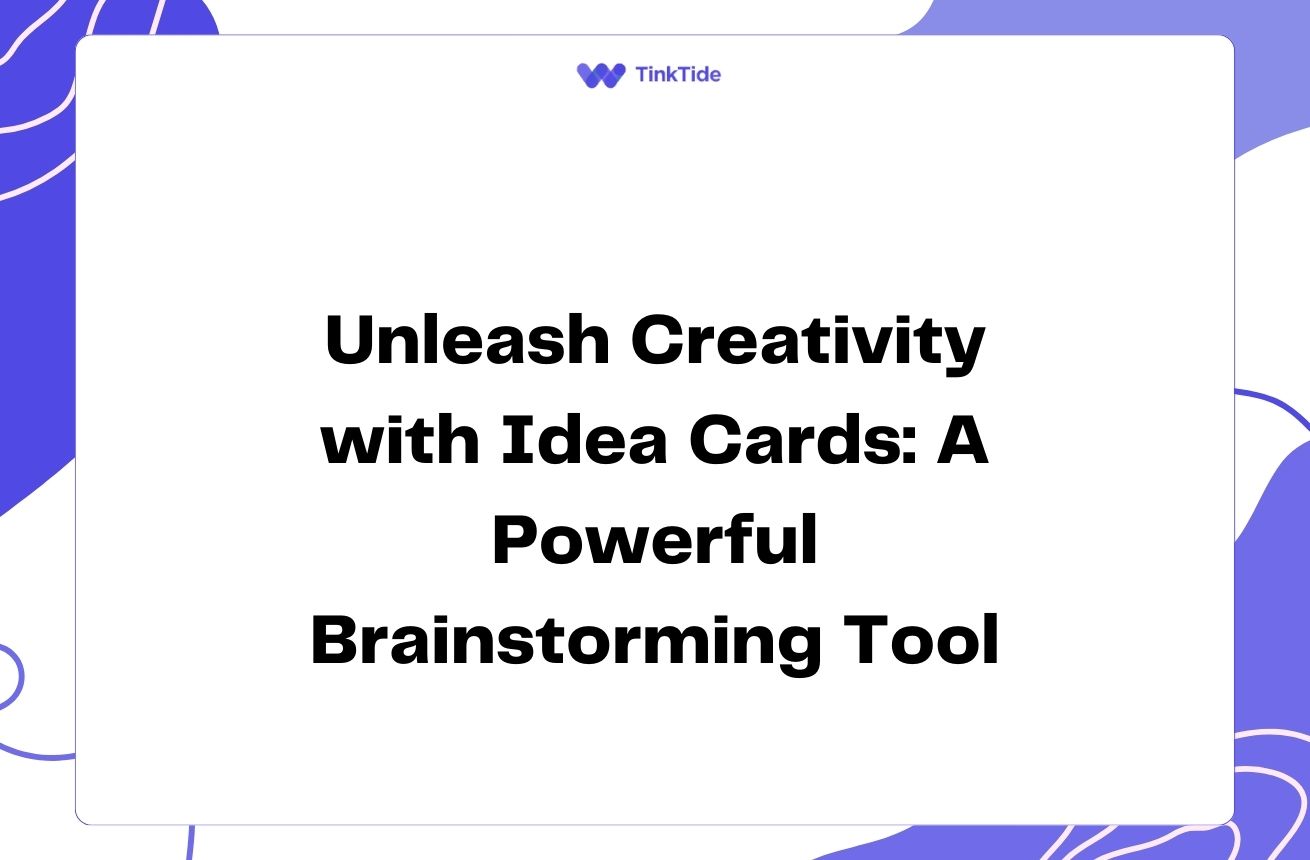 Unleash Creativity with Idea Cards: A Powerful Brainstorming Tool